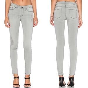 Frame Womens Le Skinny De Jeanne Denim Jeans Size 27 Rip Grey Modal Lycra LSS769